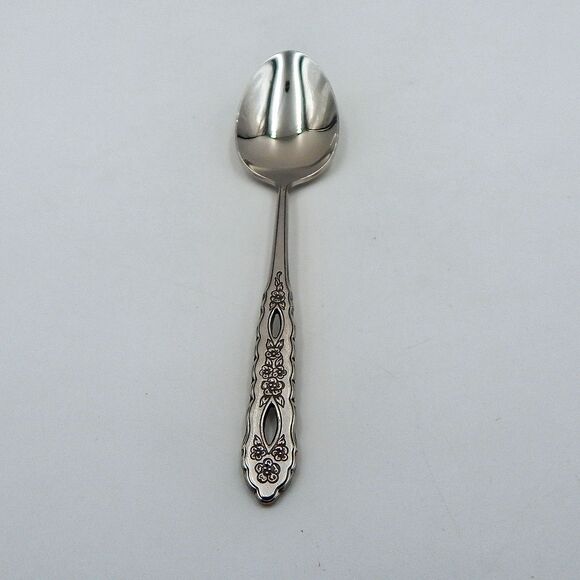 Oneida Deluxe PROPOSAL Teaspoon 6 1/8 Inch Stainless Flatware Silverware Pierced - Picture 2 of 9